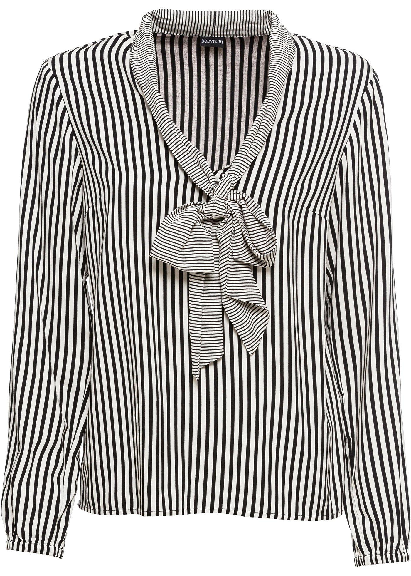 Blouse à lavallière, manches longues