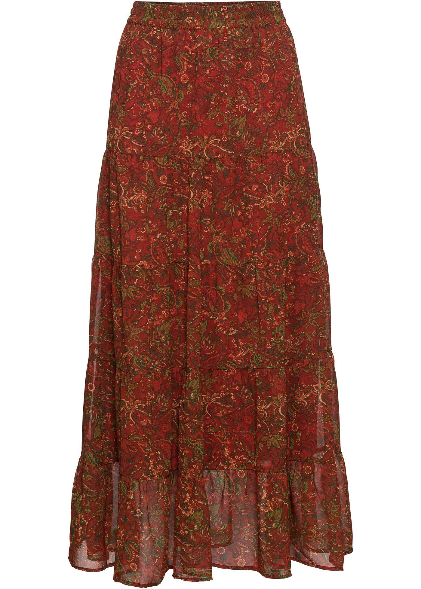 Jupe longue motif paisley