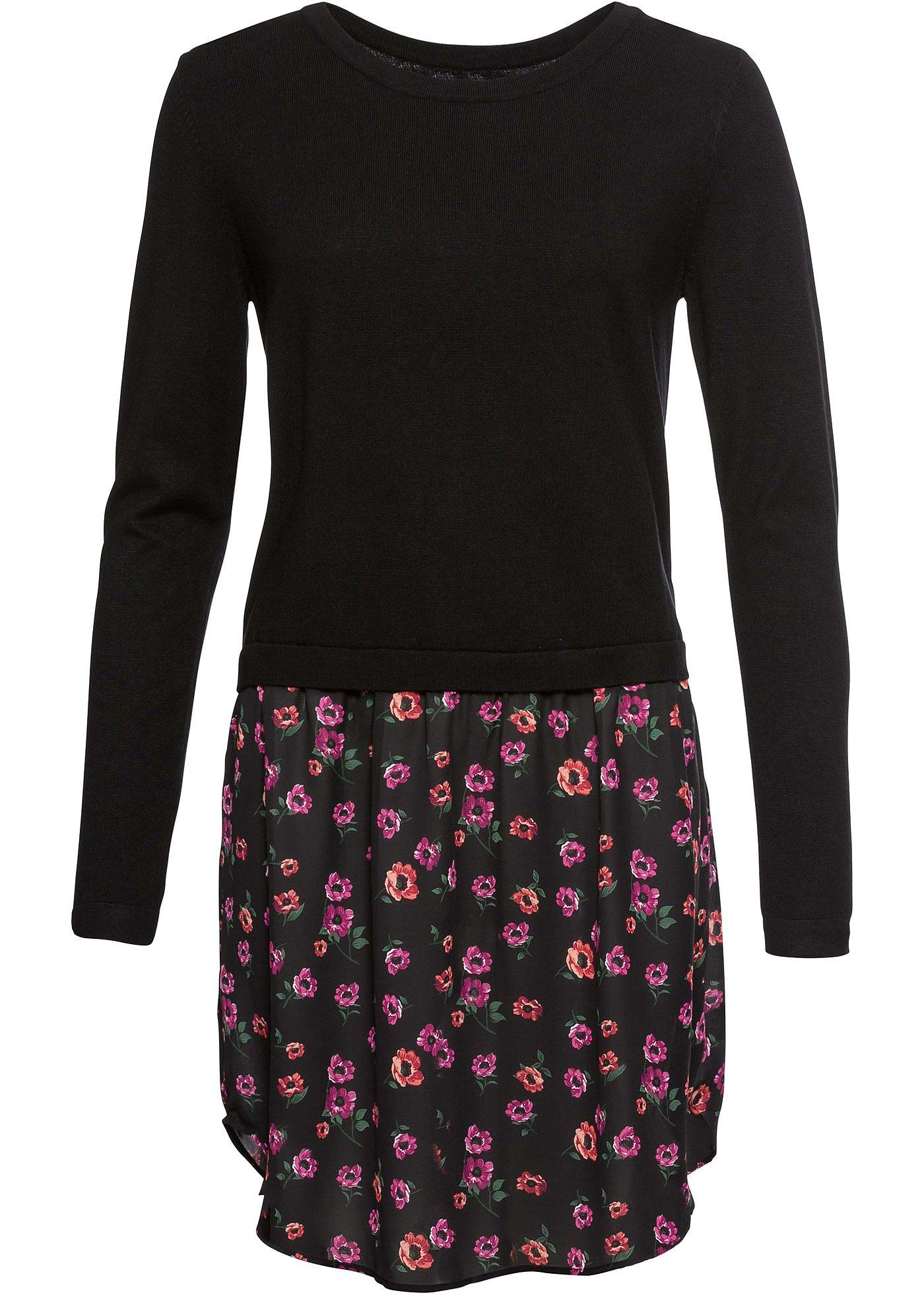 Pull à empiècement jupe