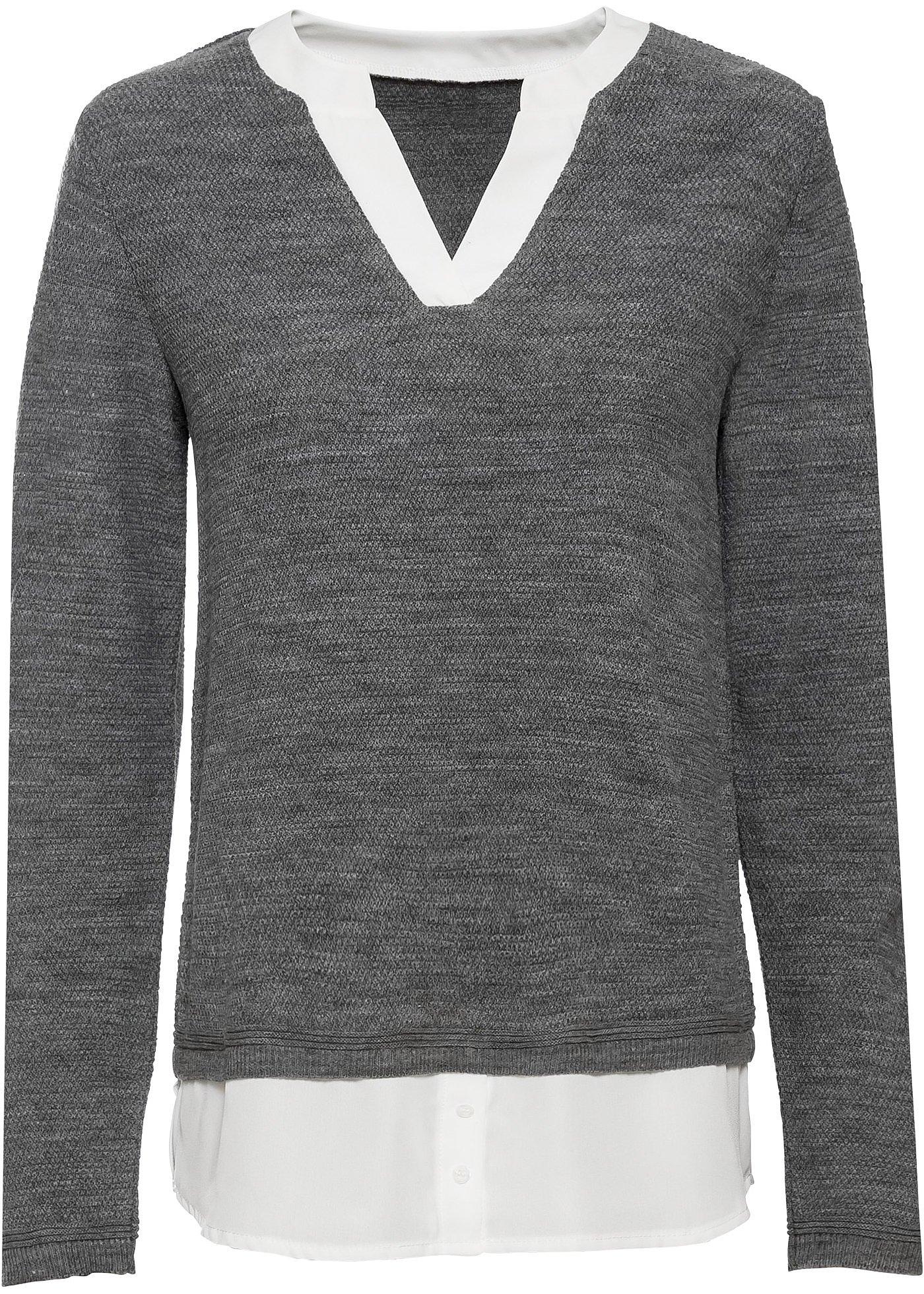 Pull à empiècement chemisier