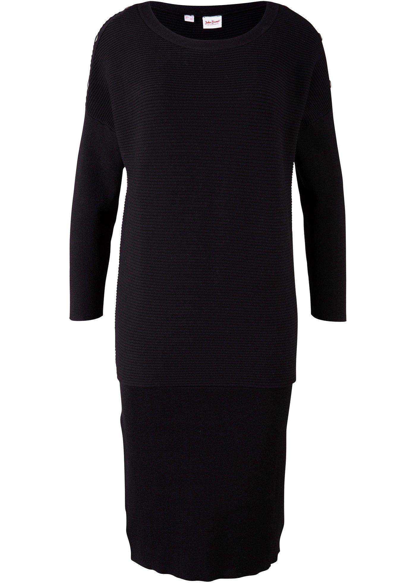 Robe en maille à manches chauve-souris