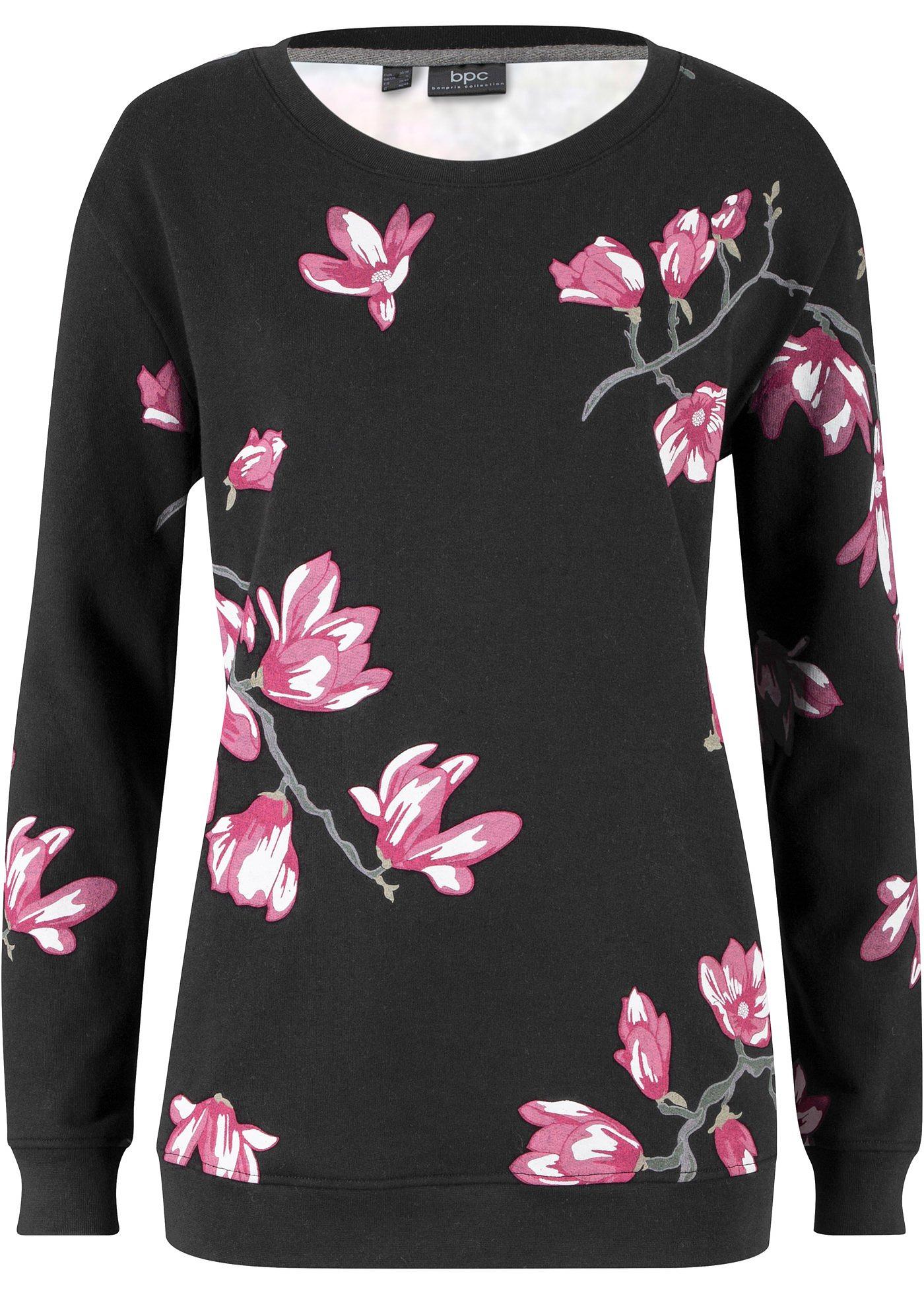 Sweat-shirt à imprimé floral