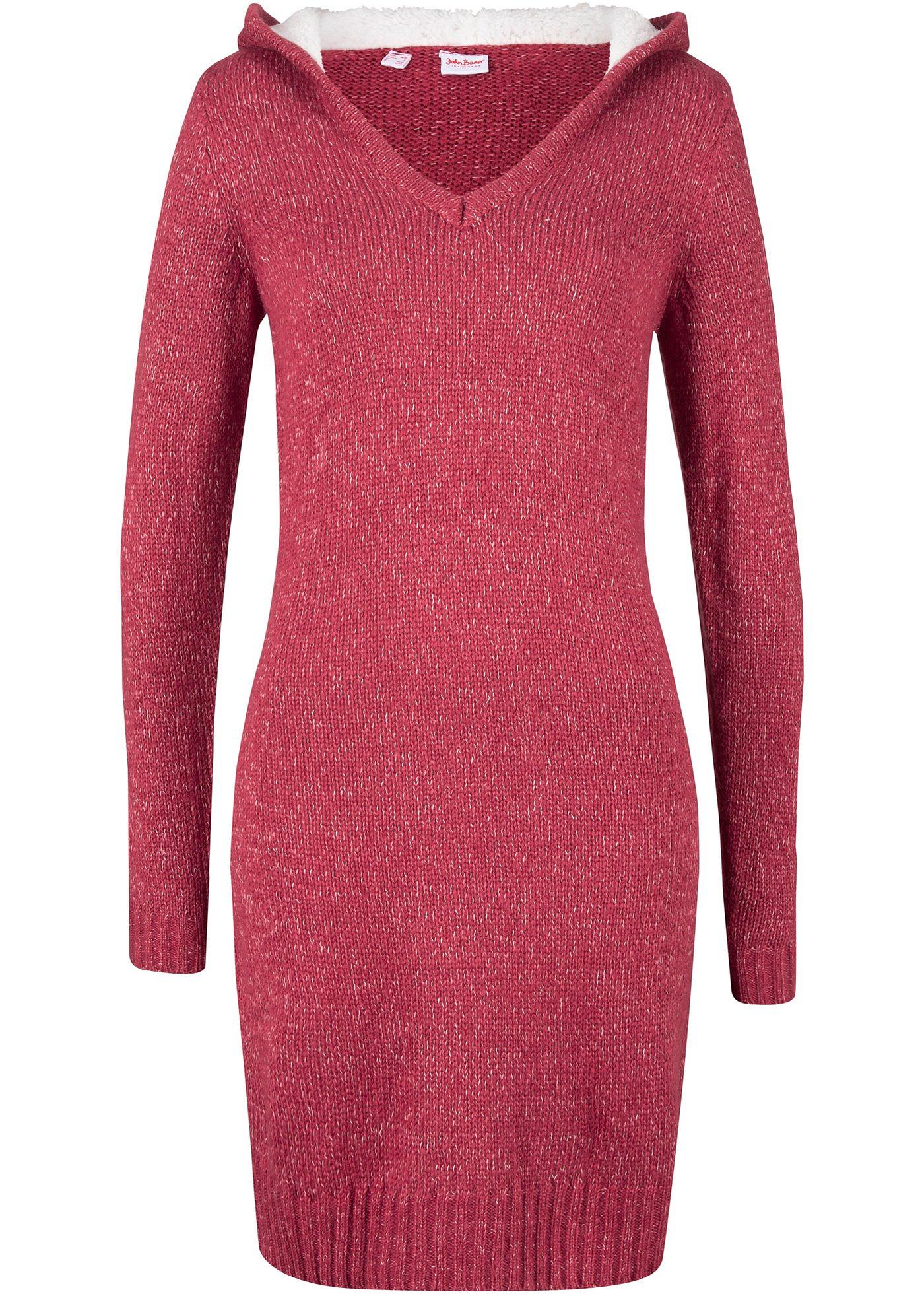 Robe en maille à capuche douillette