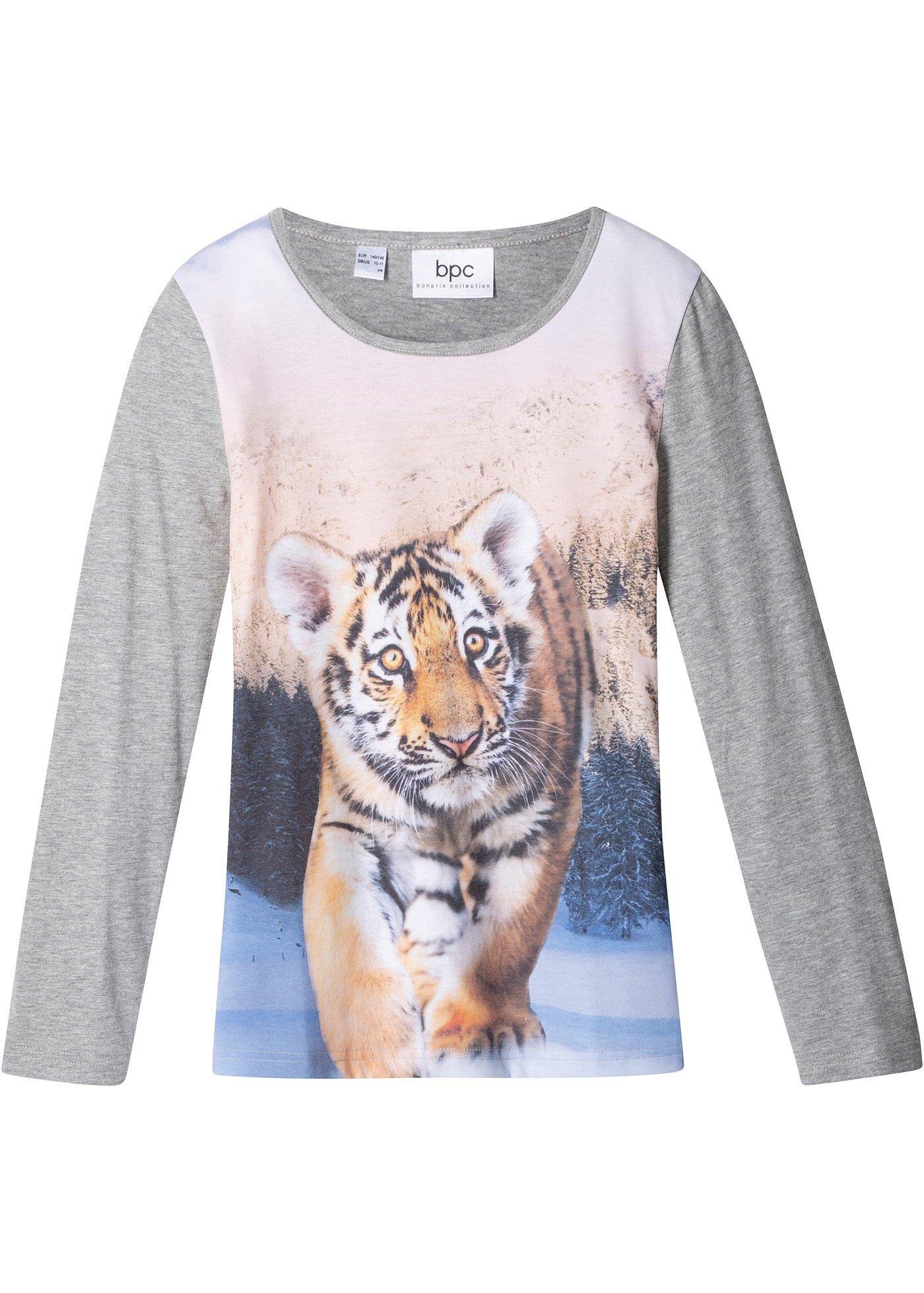 T-shirt manches longues à imprimé photo