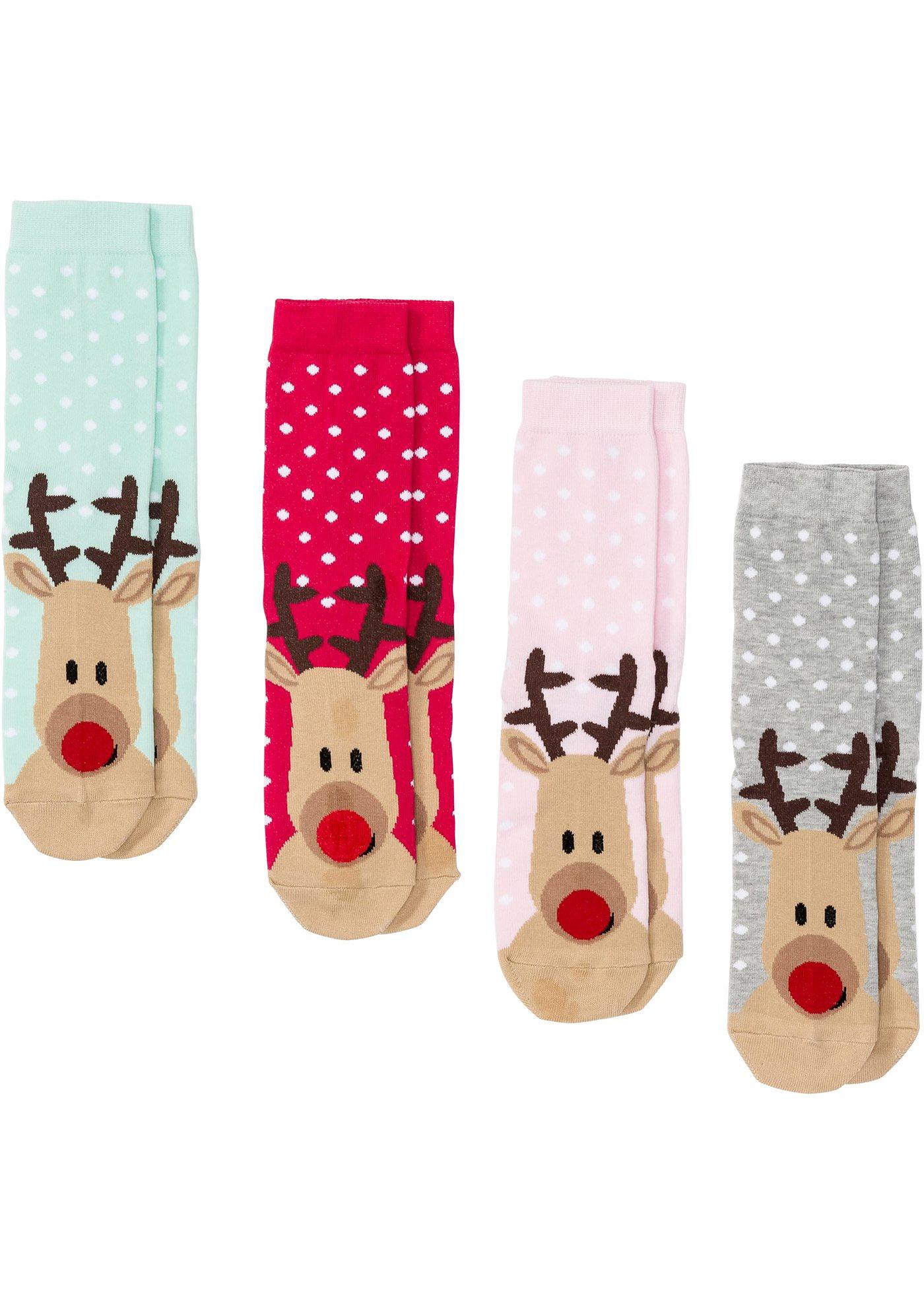 Lot de 4 paires de chaussettes coton avec carte cadeau