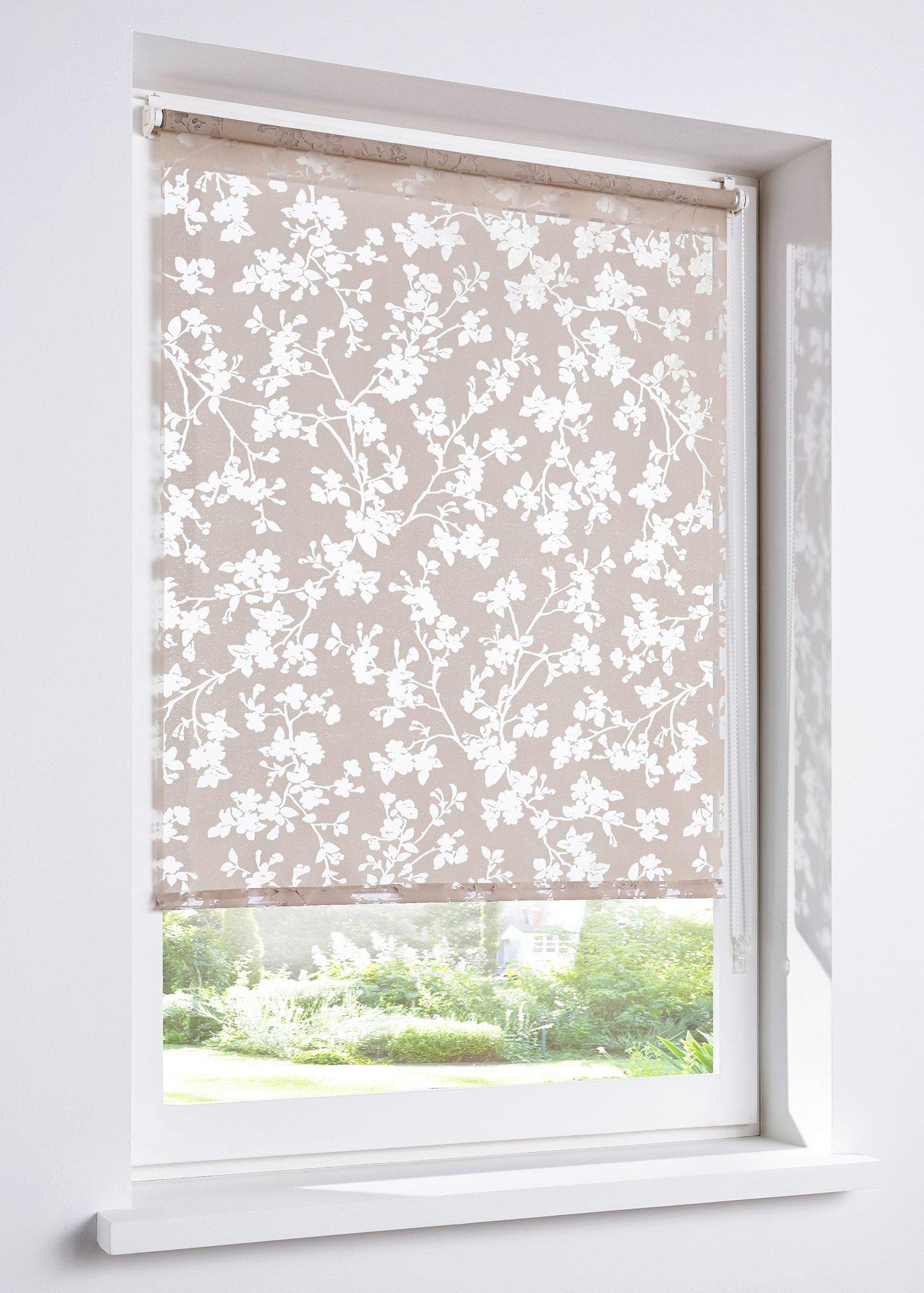 Store brise-vue motif floral en dévoré BonPrix