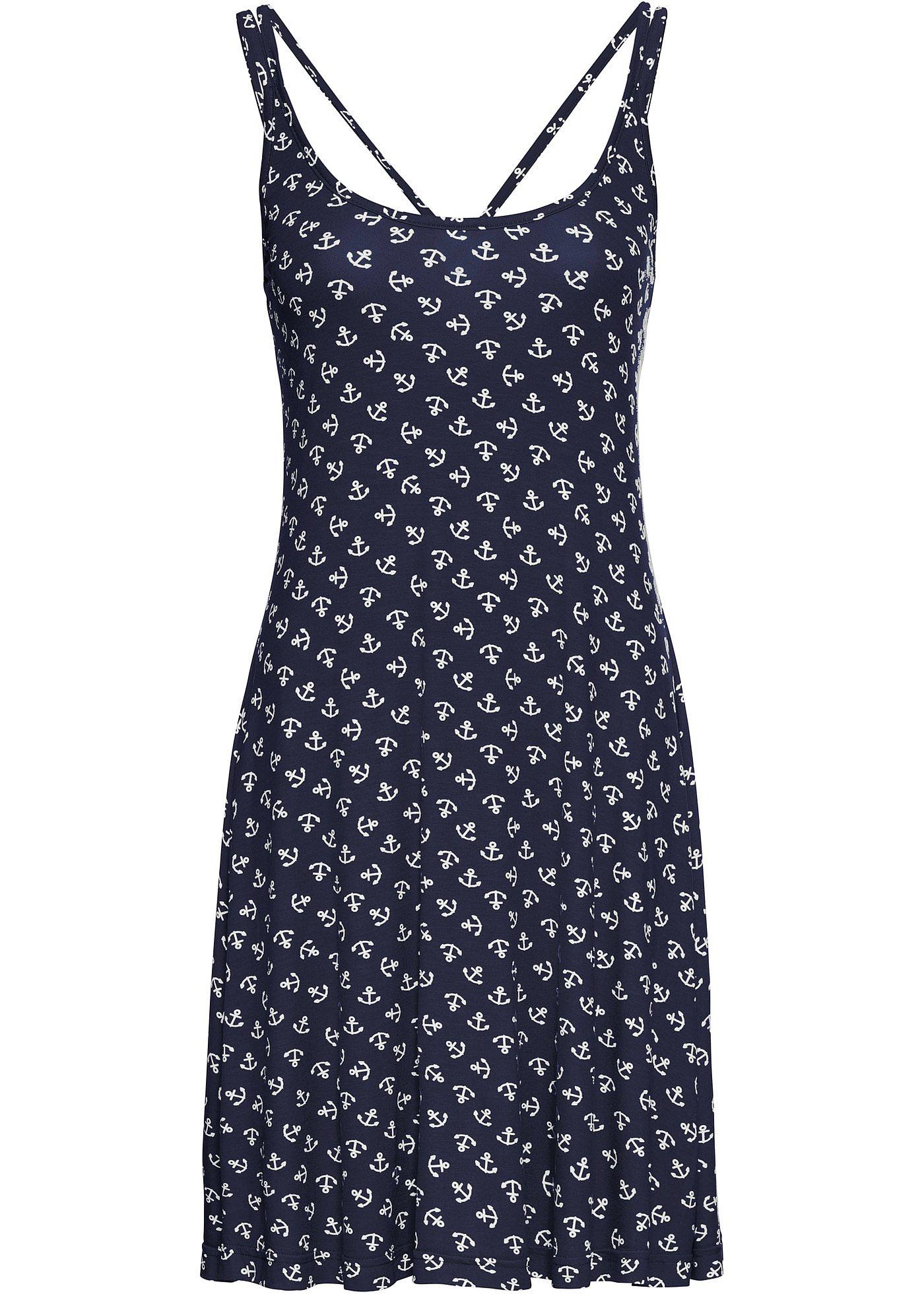 Robe matière T-shirt à imprimé