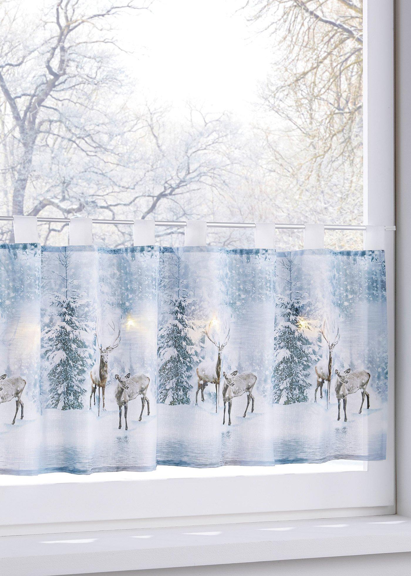 Brise-bise à LED imprimé hivernal