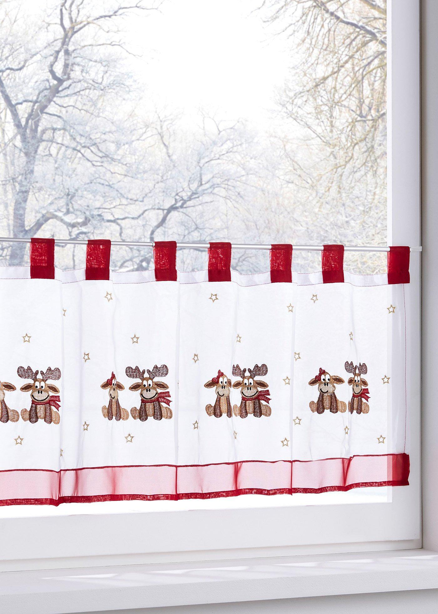 Brise-bise à broderie élan