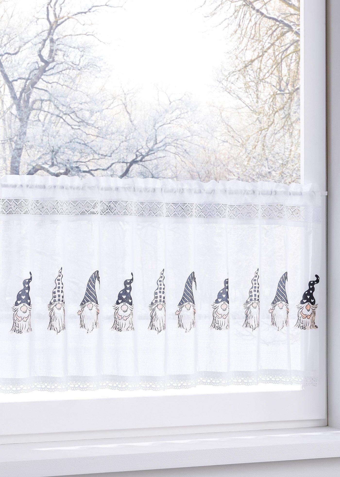 Brise-bise coton imprimé lutins