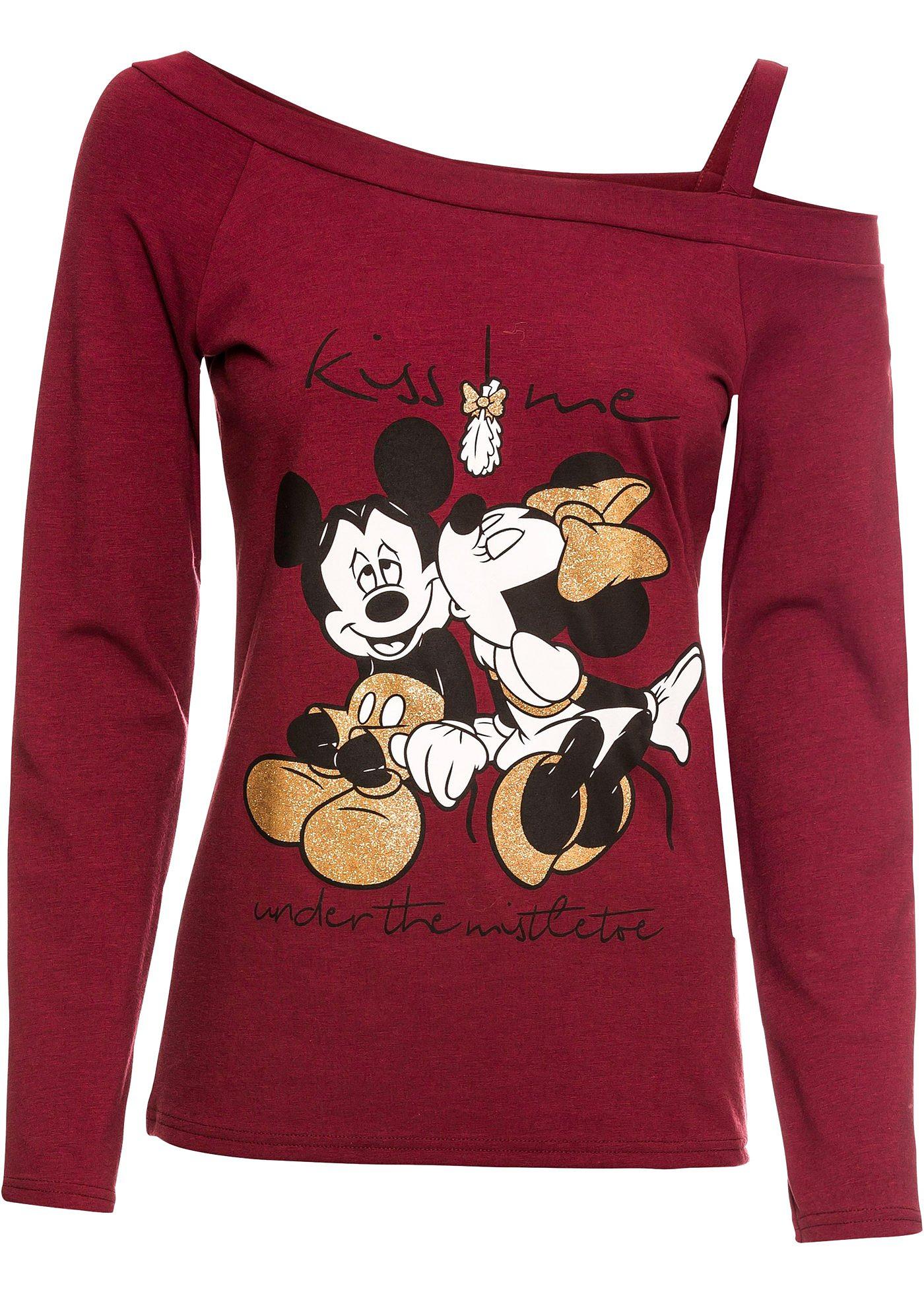 T-shirt manches longues à imprimé Mickey Mouse