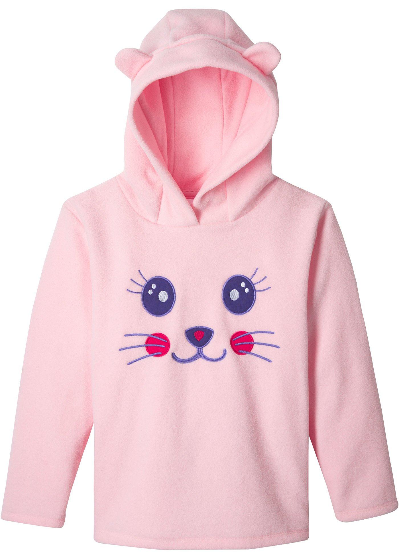 T-shirt polaire à capuche fille