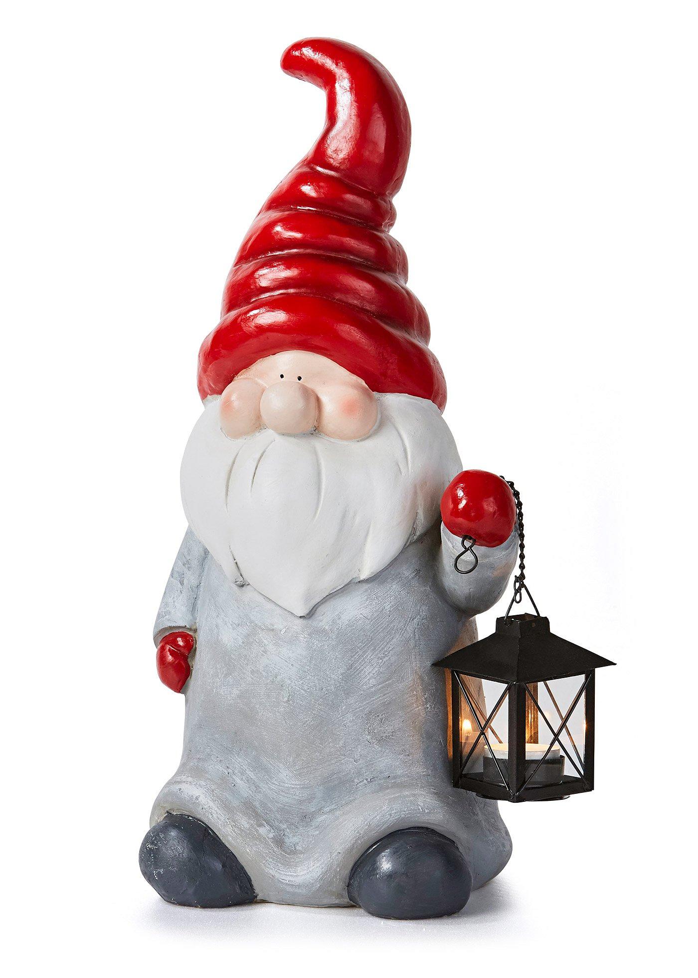 Lutin de Noël avec lanterne