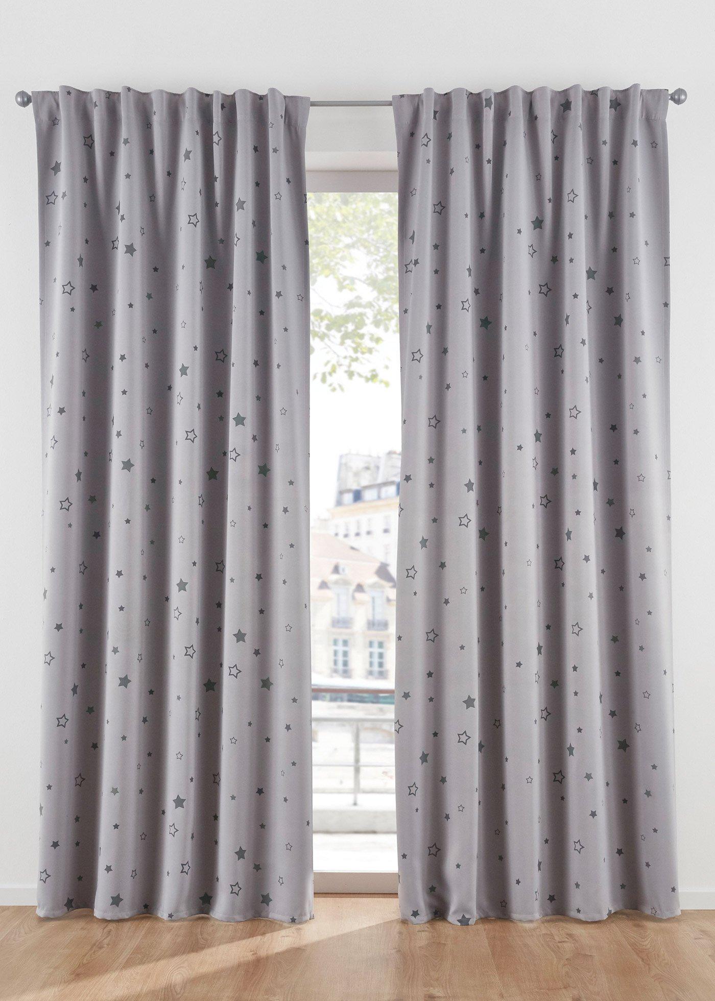 Panneau occultant avec étoiles lumineuses (1 pce.)