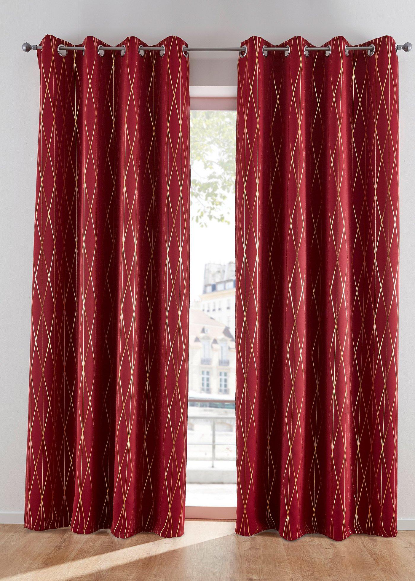 Panneau occultant à imprimé brillant (1 pce.)