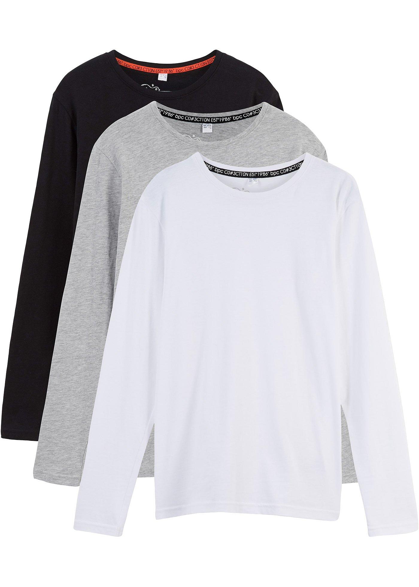 Lot de 3 T-shirts manches longues garçon