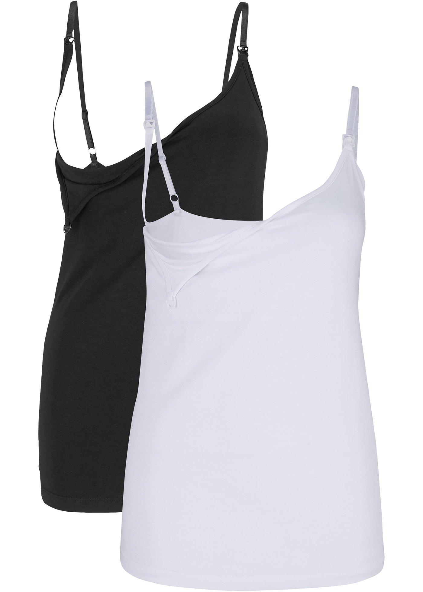 Lot de 2 tops d'allaitement en coton