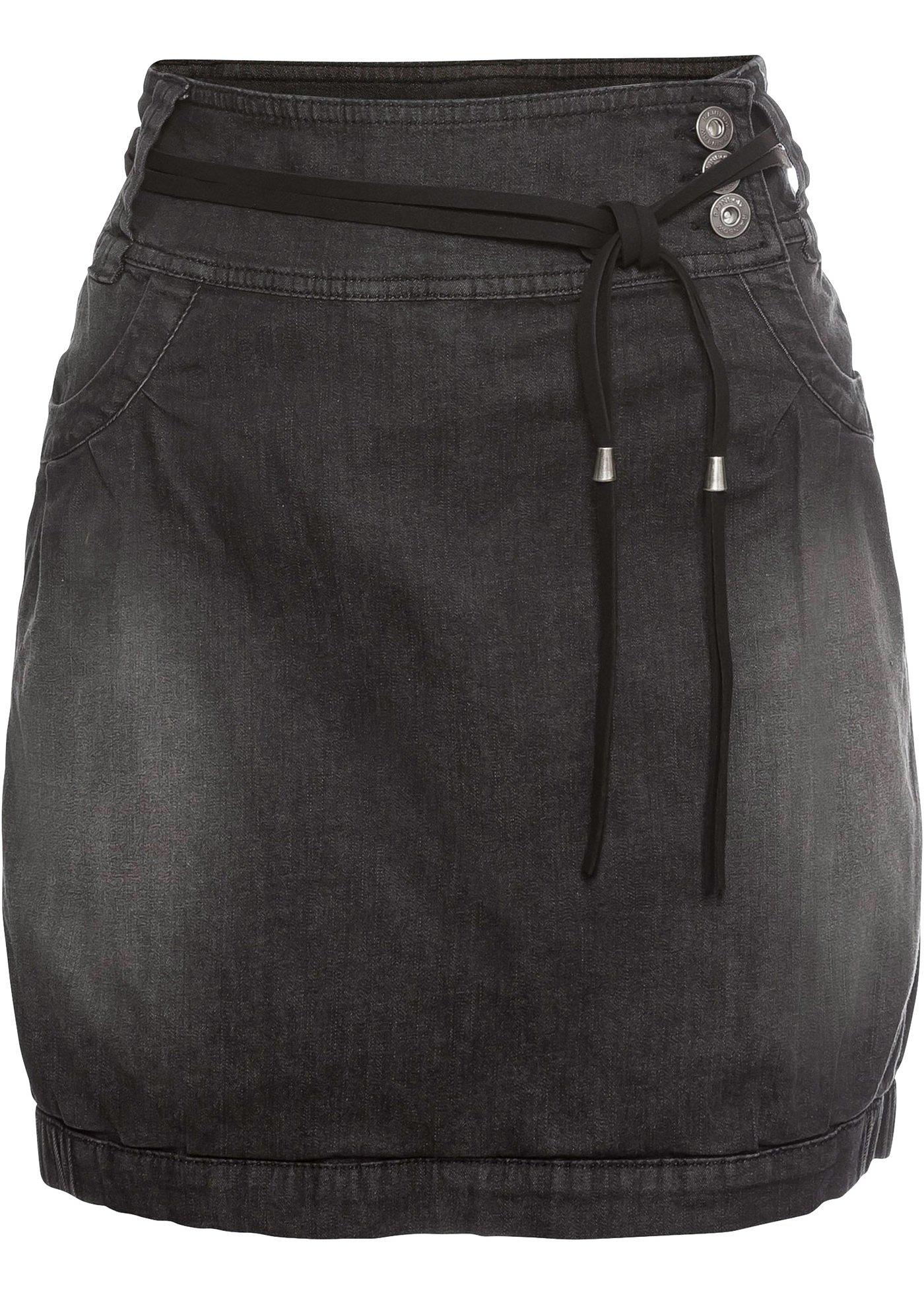 Jupe en jean avec ceinture