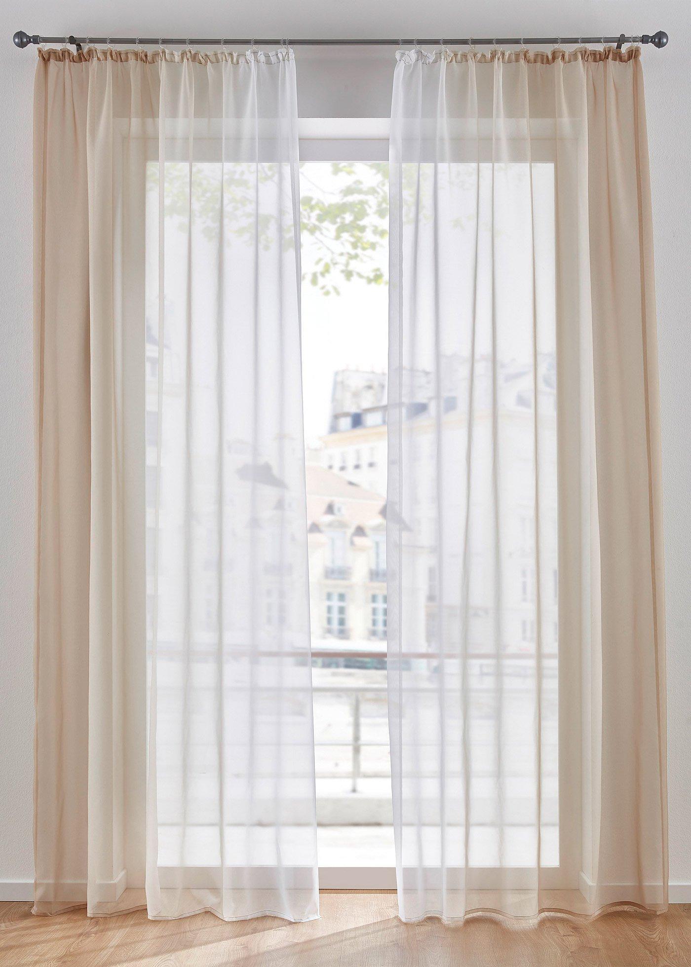 Voilage en dégradé (Ens. 2 pces.)