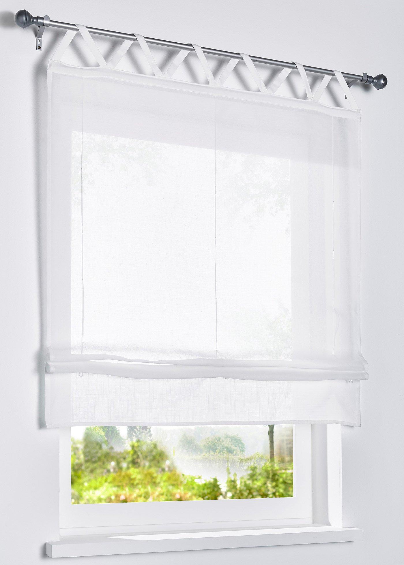 Store à nouer aspect lin