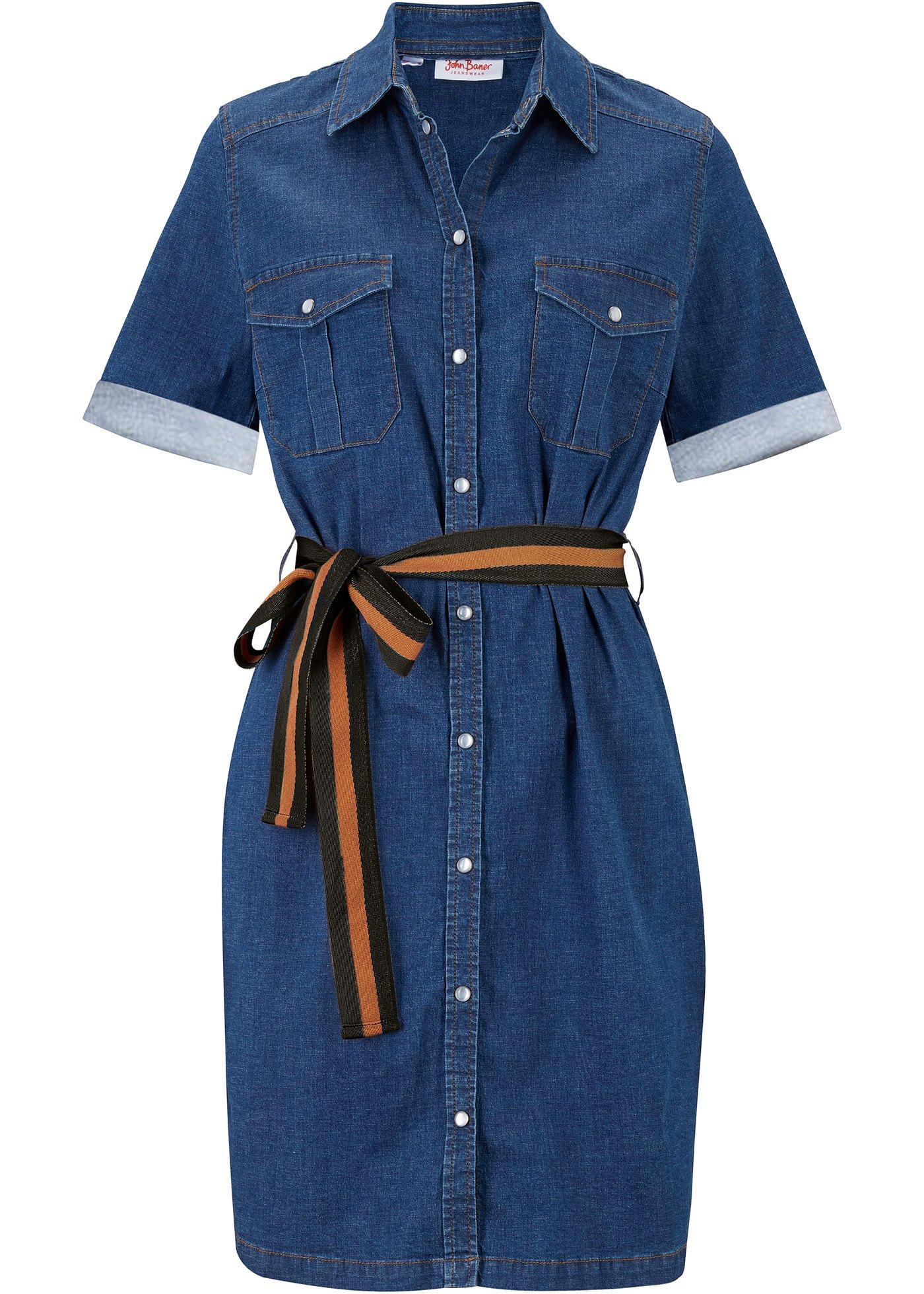 Robe en jean extensible