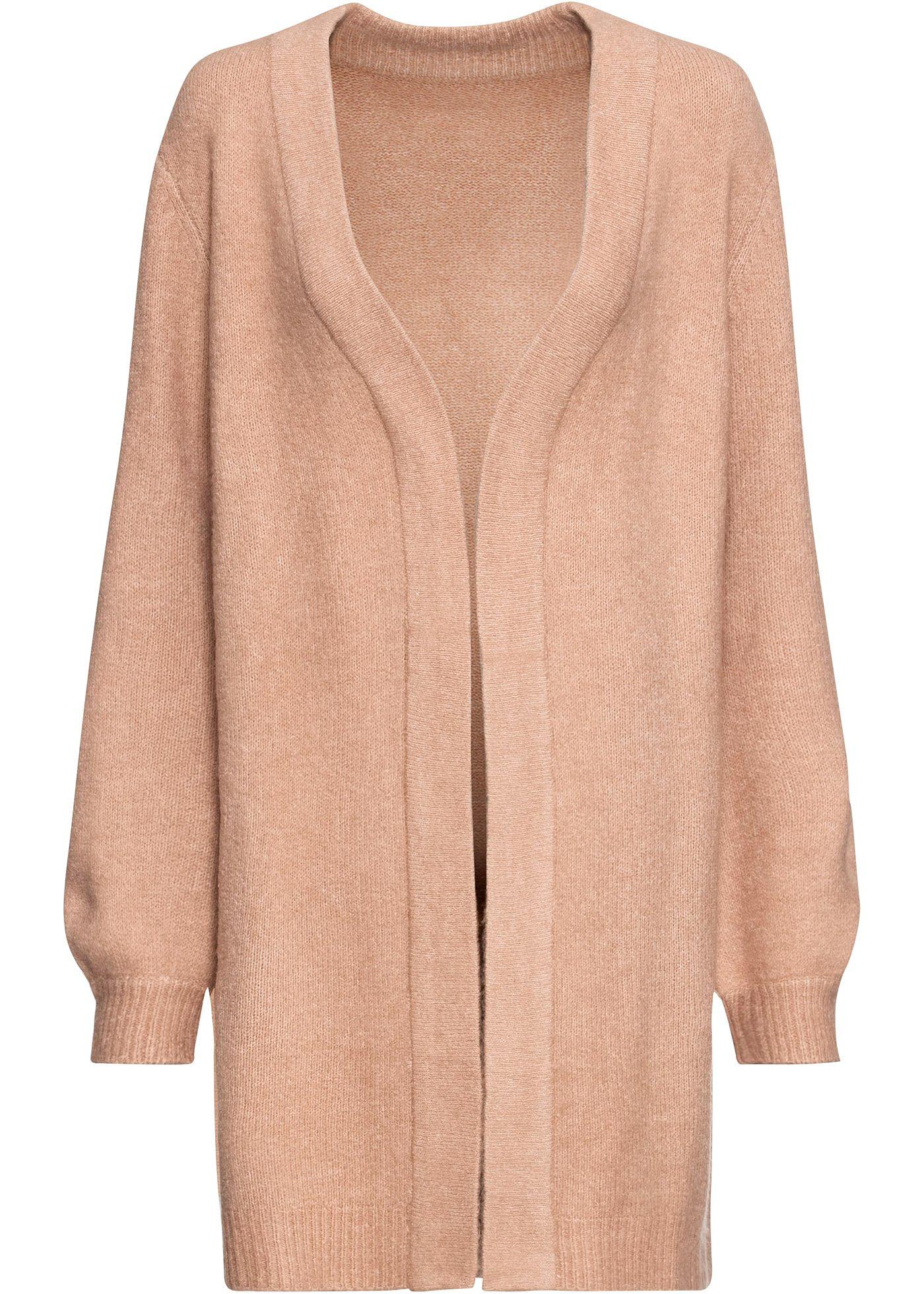 Gilet en maille intemporel de BODYFLIRT. Gilet sans bouton de coupe droite. Long. env. 90 cm.