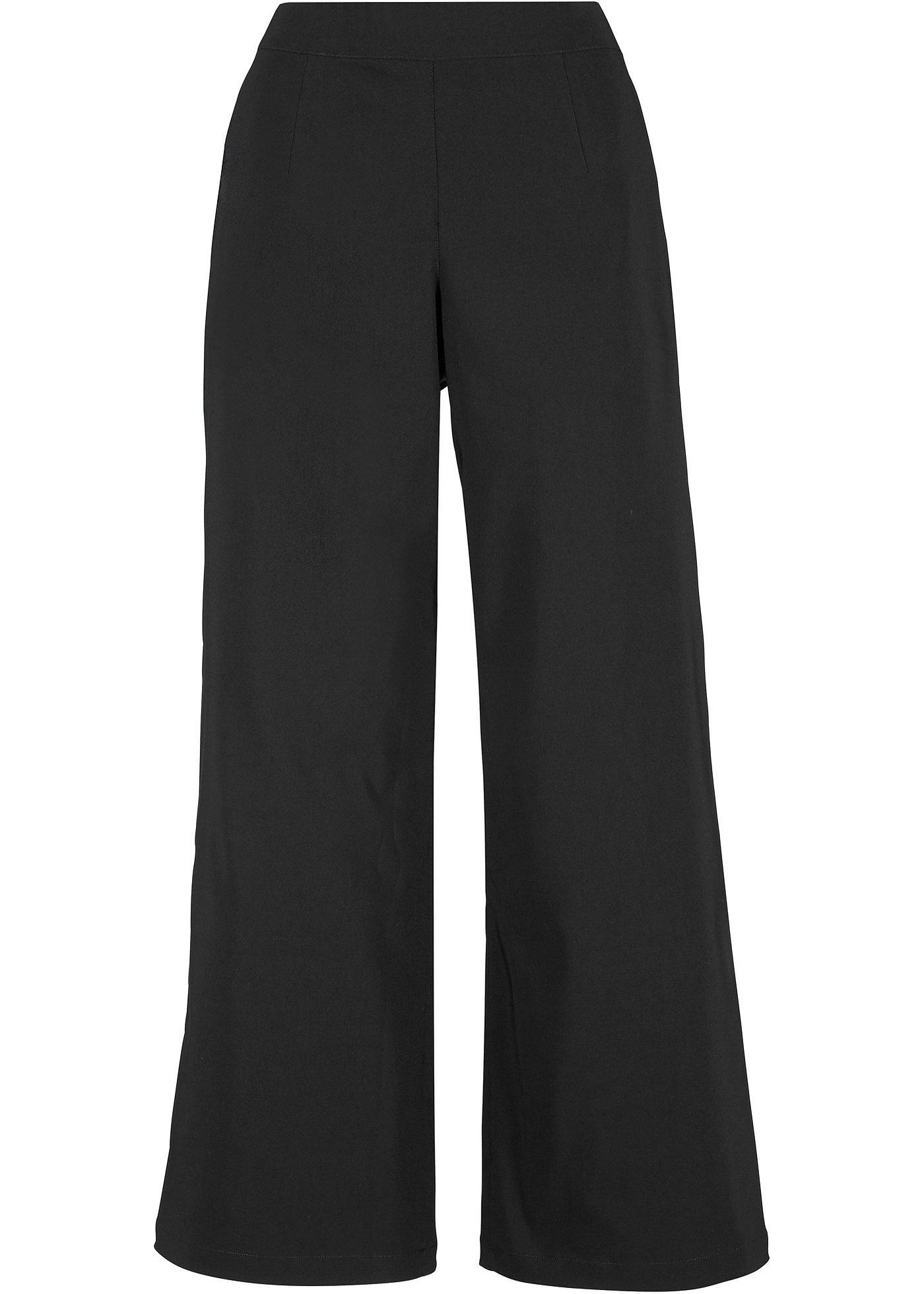 Image de Jupe-culotte en bengaline avec taille large élastique
