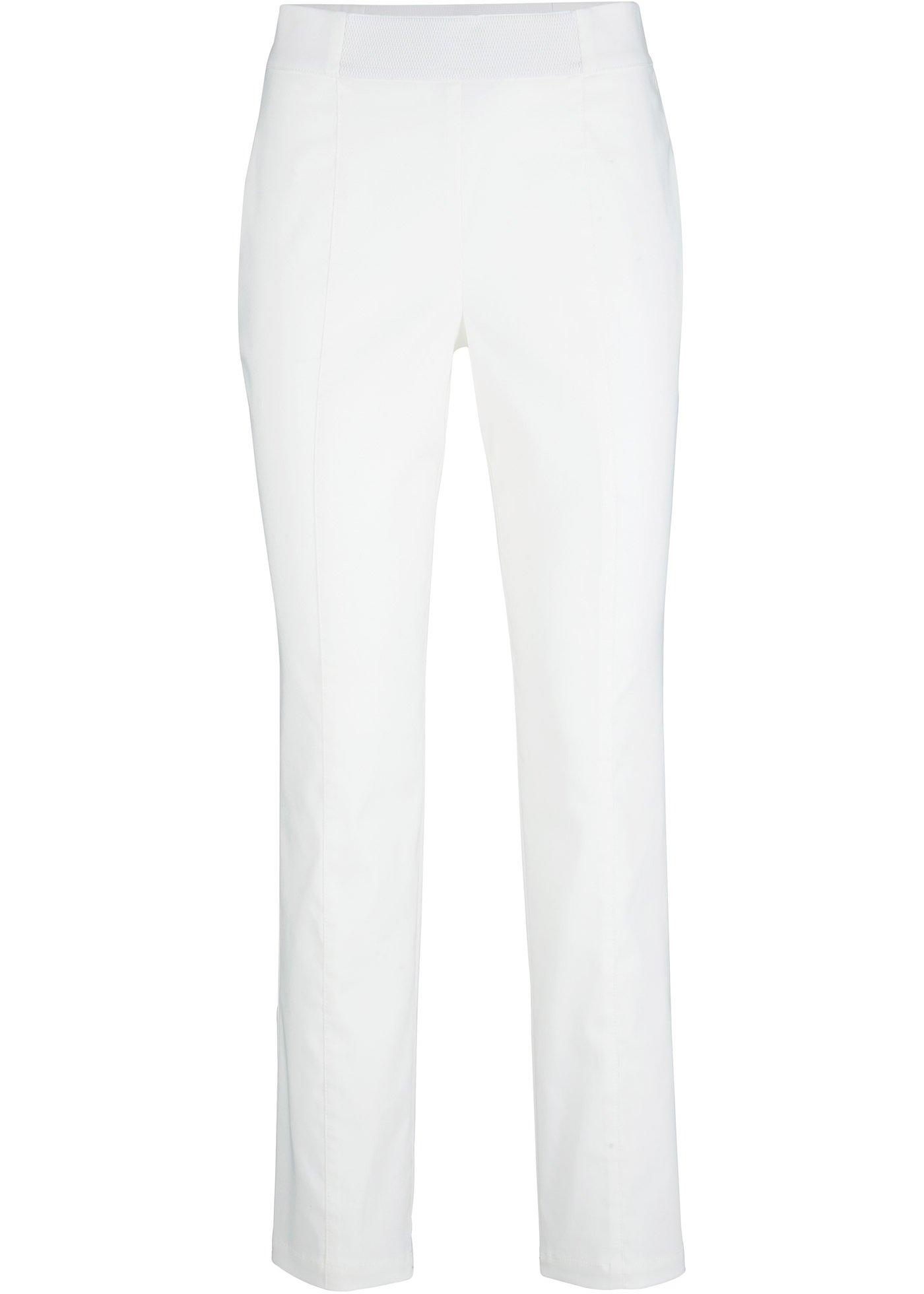 Pantalon confort 7/8 en bengaline, Slim Fit