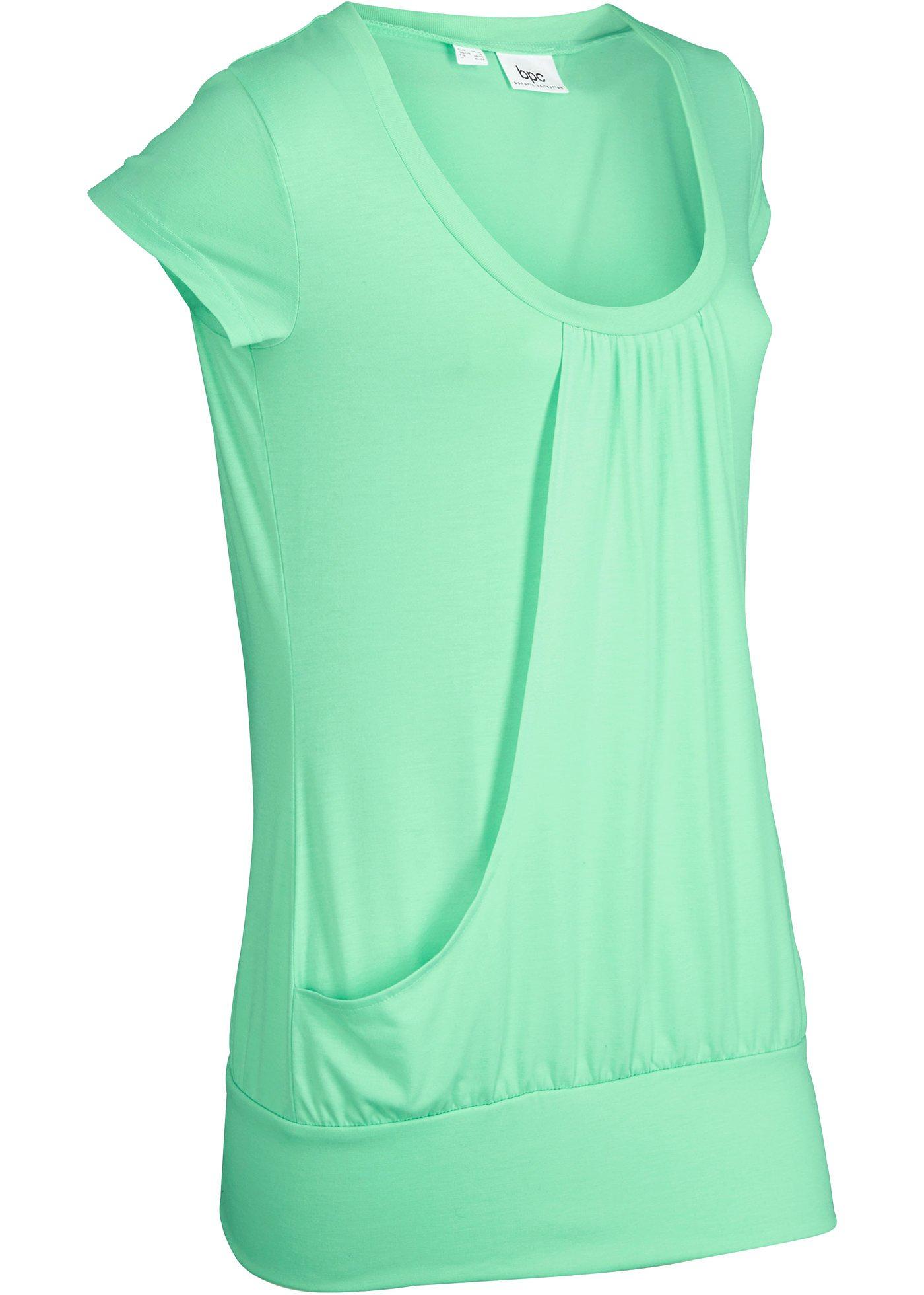 T-shirt long de sport extensible, manches courtes