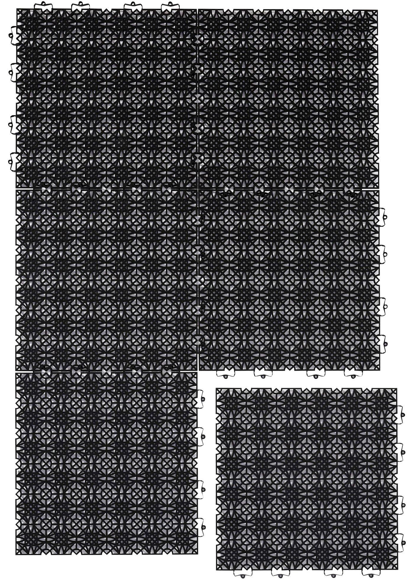 Dalles en synthétique à clipser