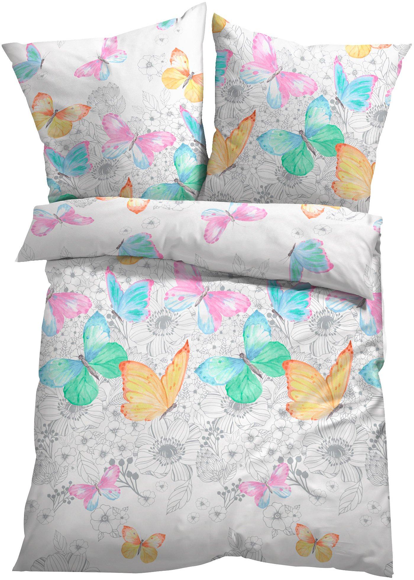 Parure de lit motif papillon