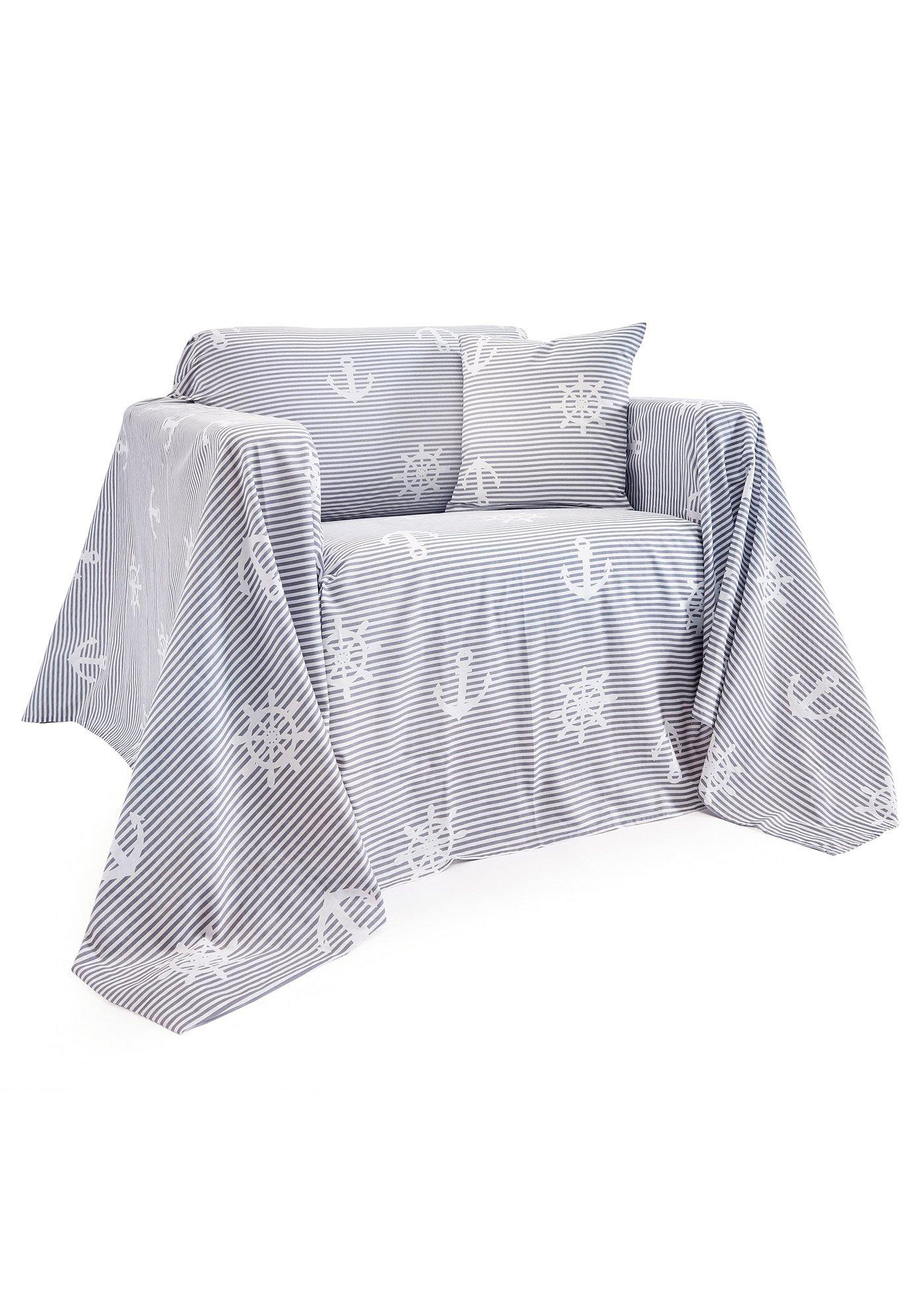 Couvre-lit style marin