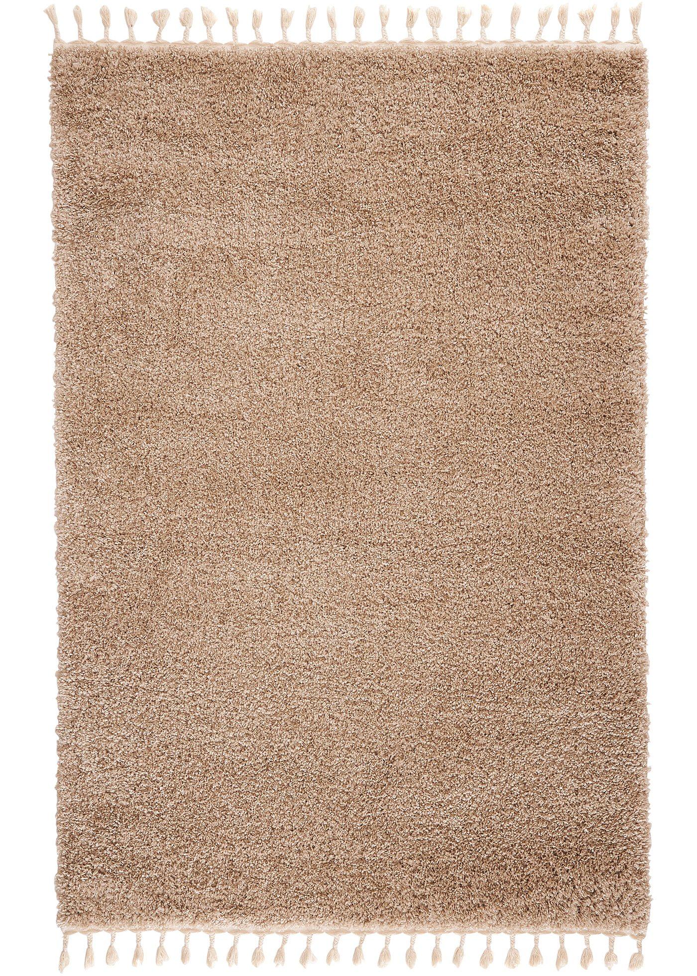 Tapis à longues mèches avec franges