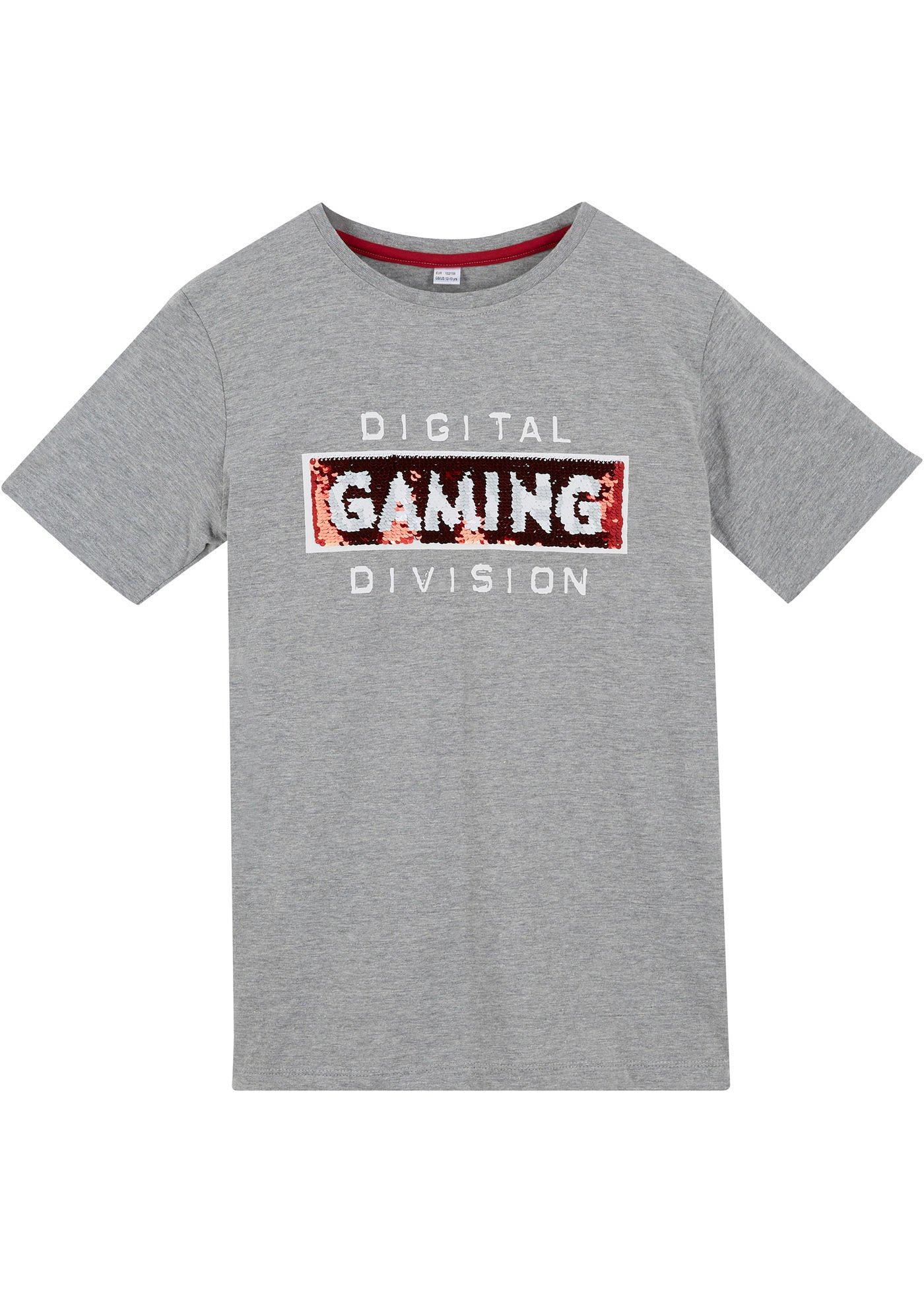 T-shirt Gaming à paillettes réversibles