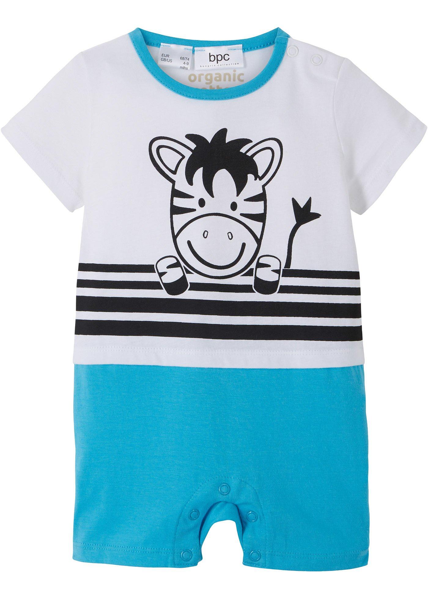 Combishort bébé manches courtes en coton bio (Ens. 2 pces.)