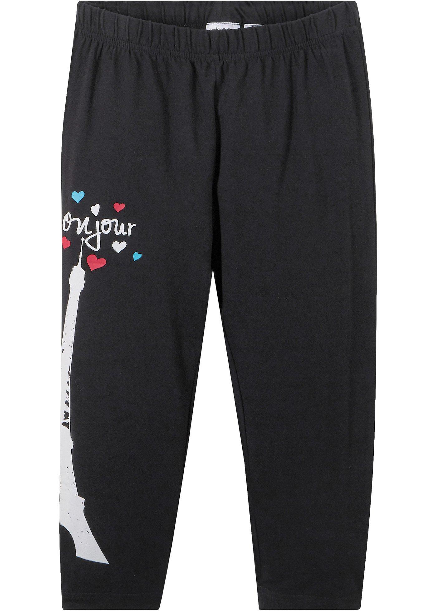 Legging 3/4 fille avec coton bio