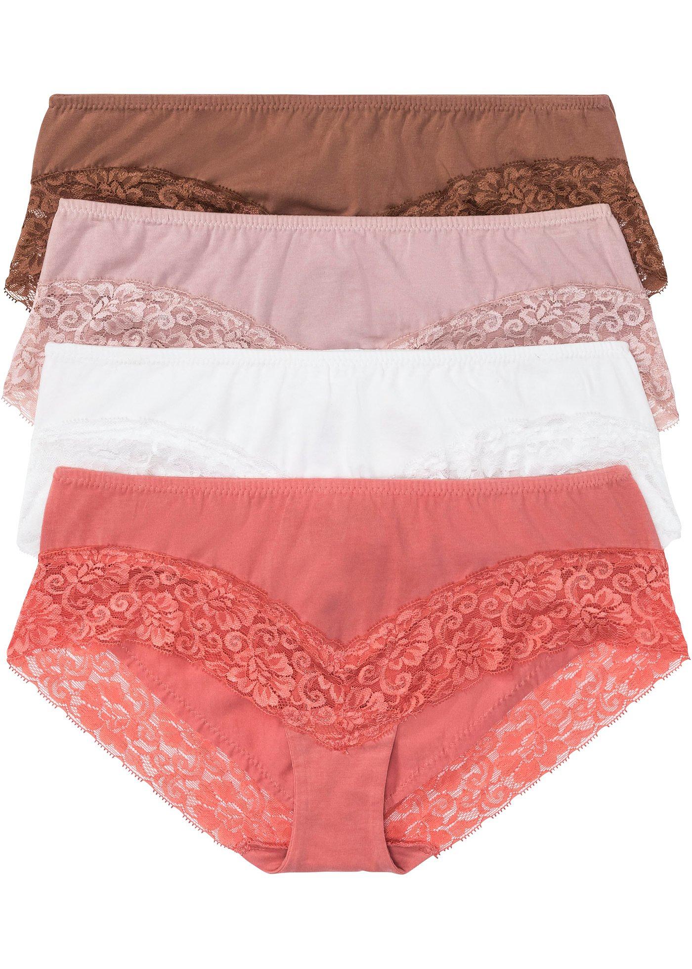 Lot de 4 culottes à dentelle