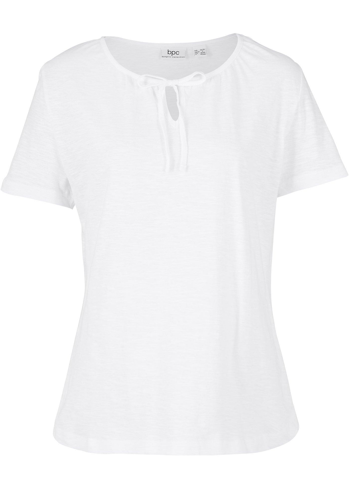 T-shirt à laçage, manches courtes