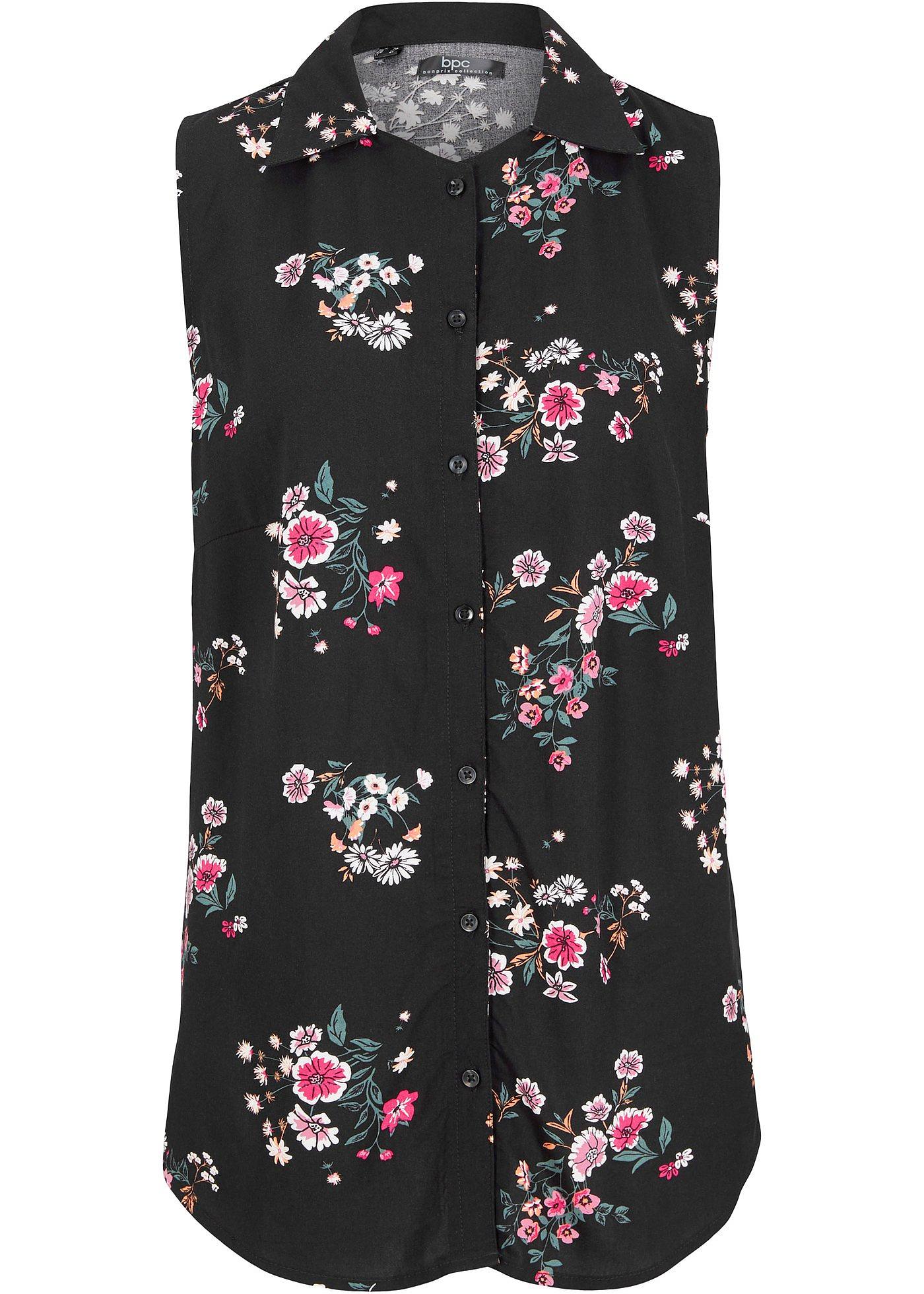 Chemisier sans manches en viscose