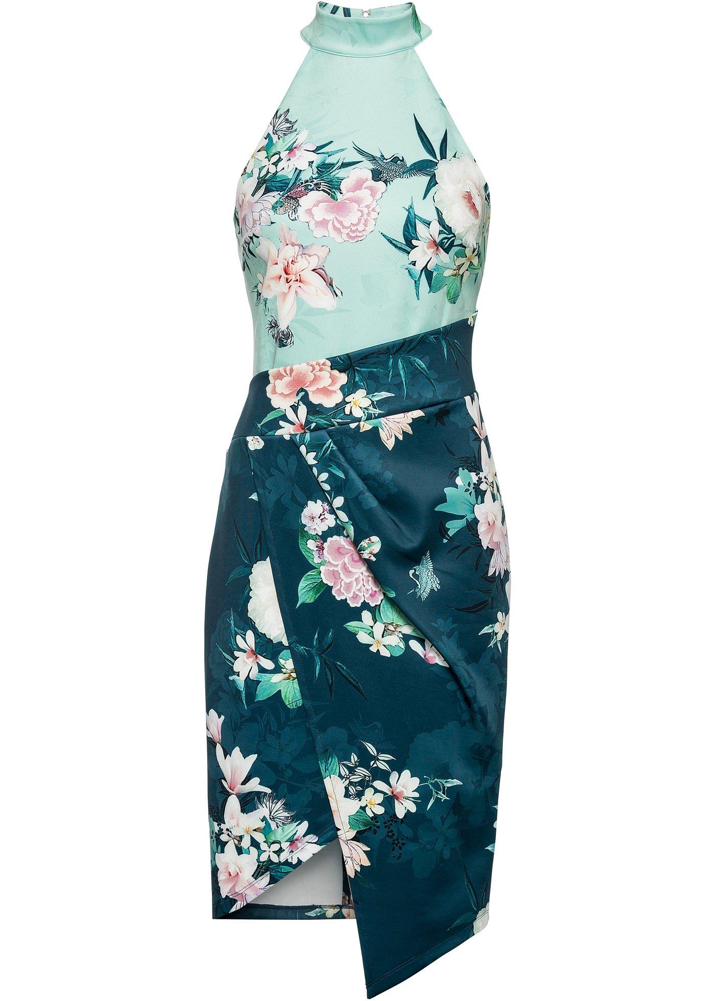 Robe dos nu à fleurs