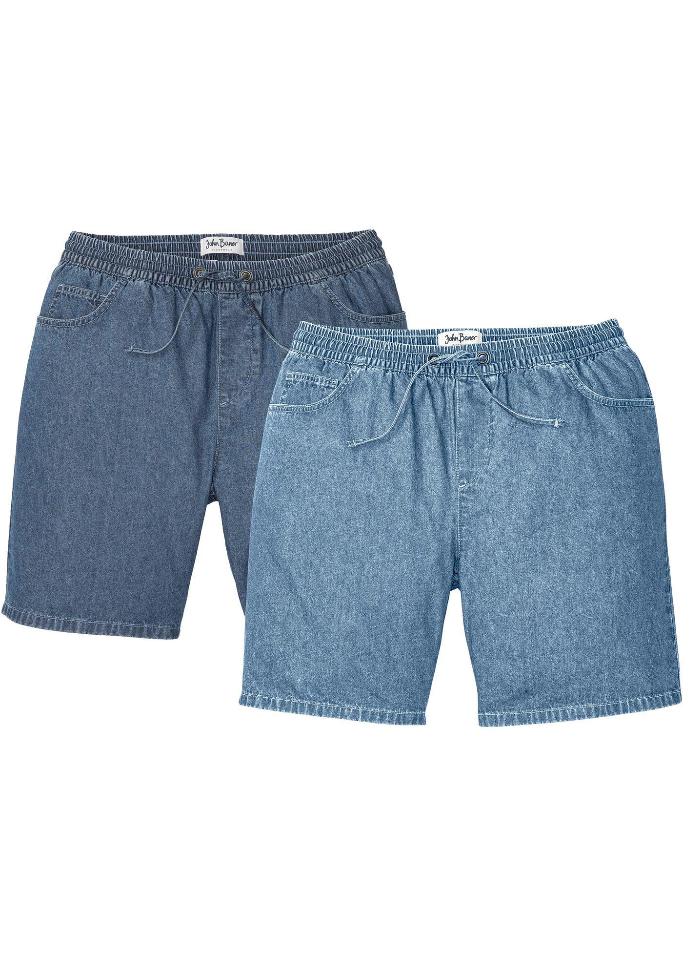 Lot de 2 bermudas taille extensible Classic Fit