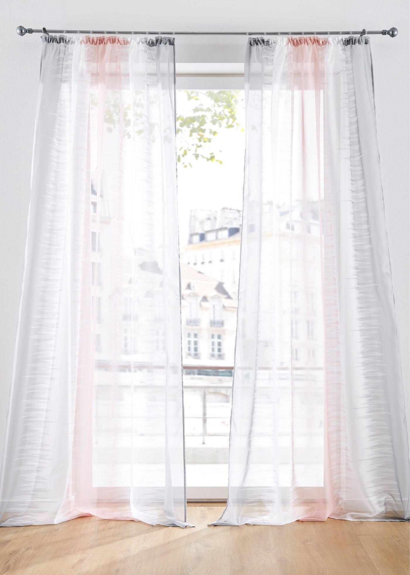 Voilage à imprimé (1 pce.)