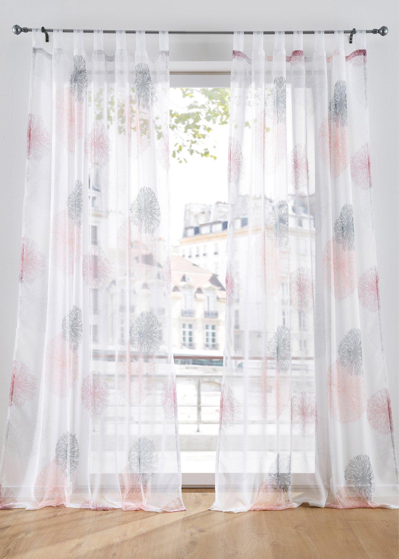 Voilage à imprimé (1 pce.)