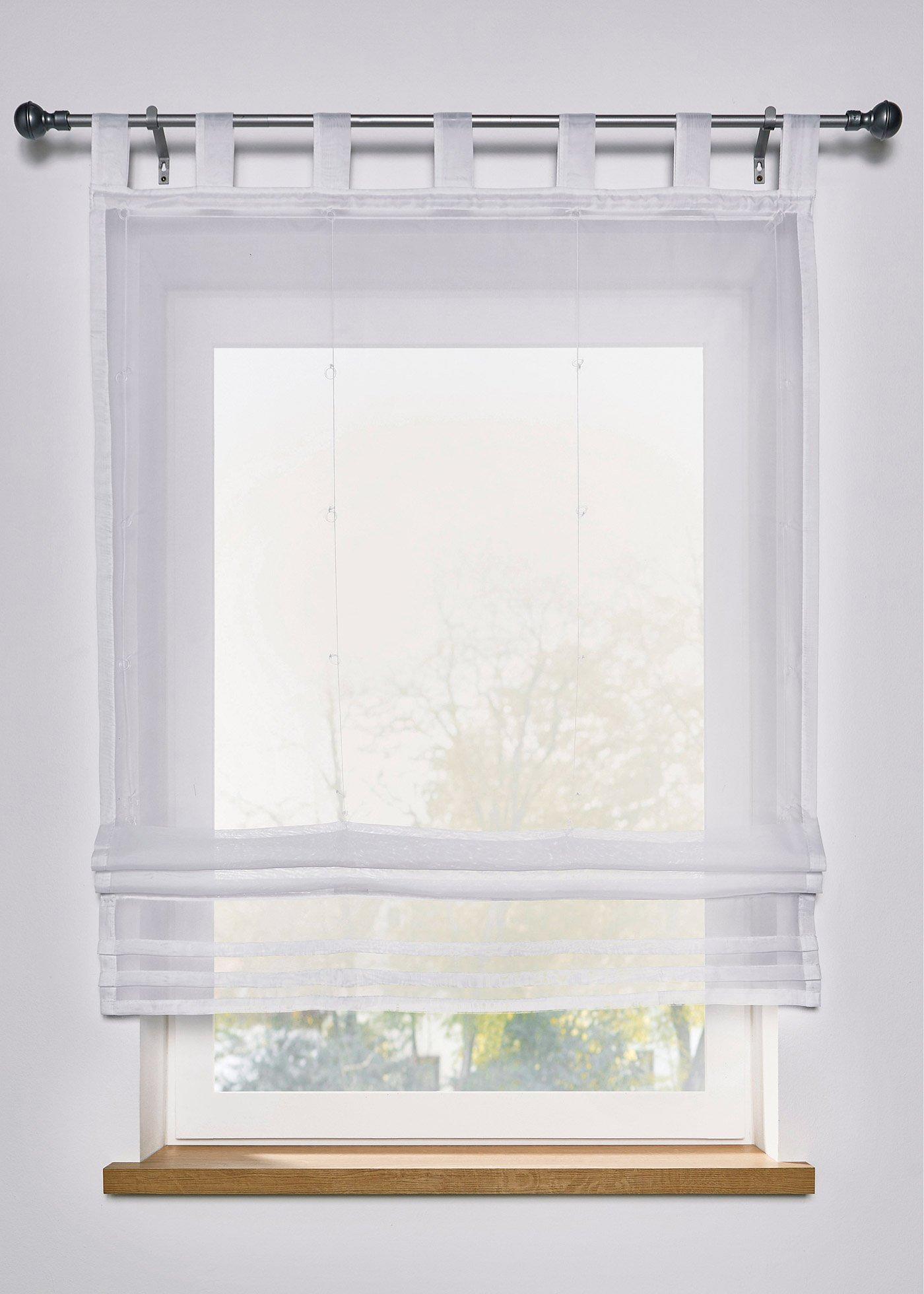 Store bateau transparent avec plis