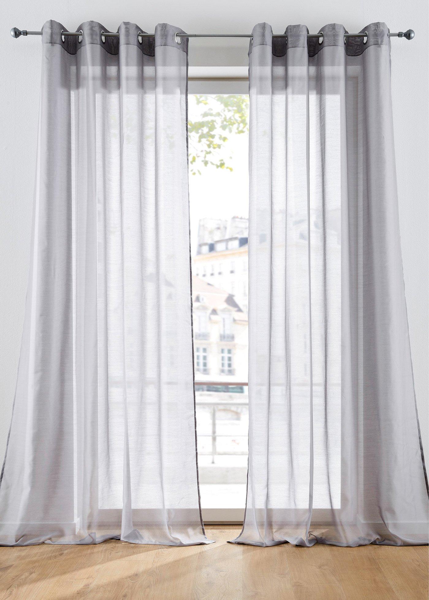 Voilage en batiste uni (1 pce.)