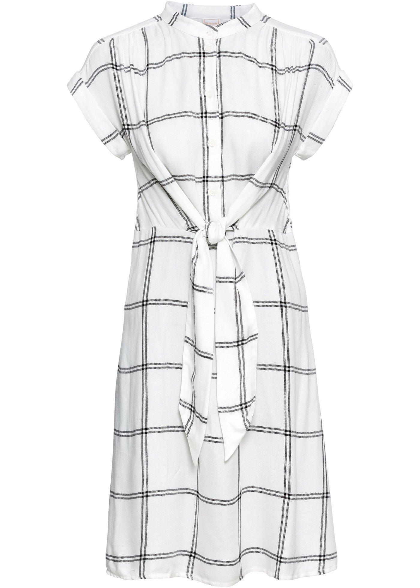 Robe-chemise avec ceinture à nouer