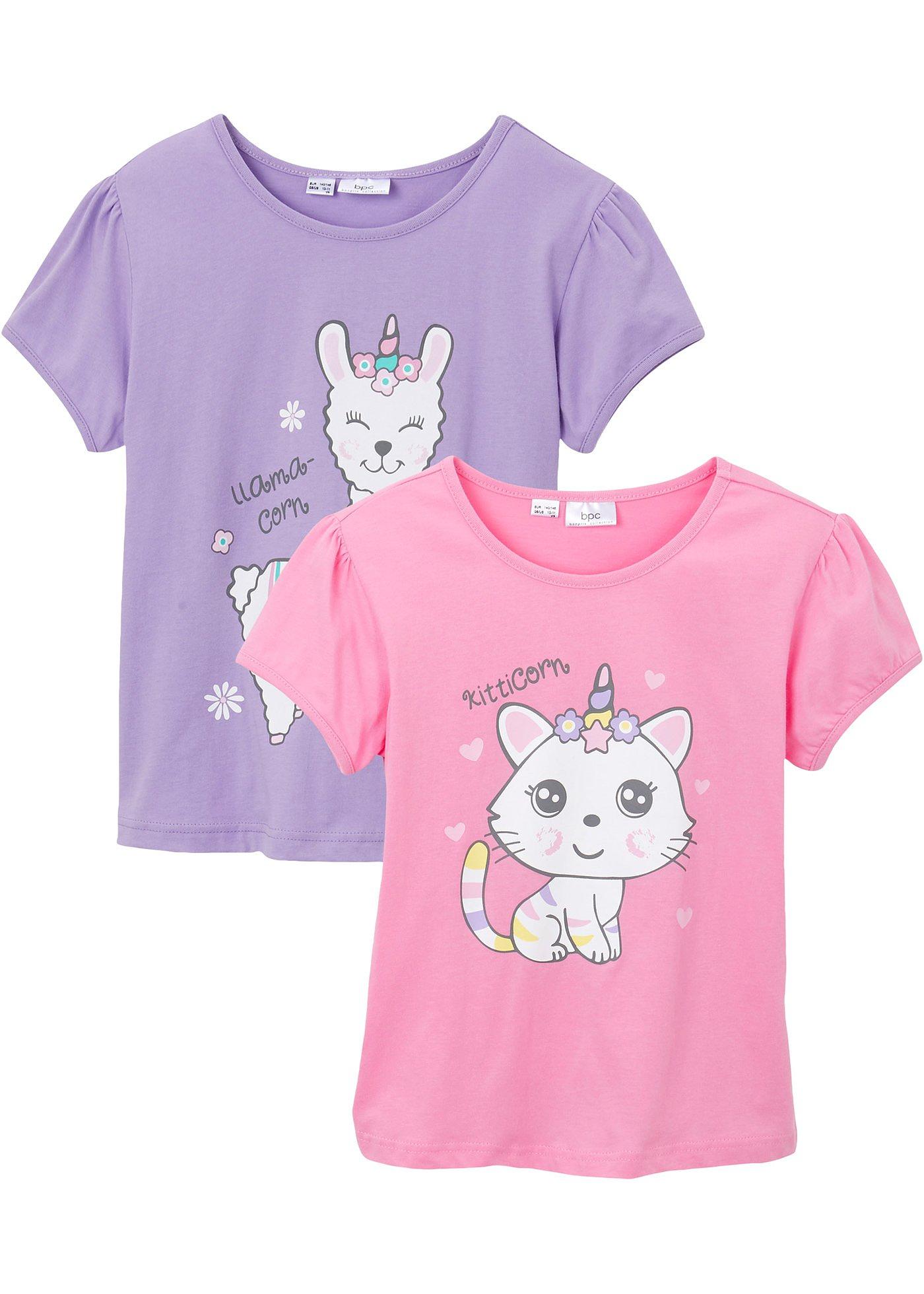 Lot de 2 T-shirts fille