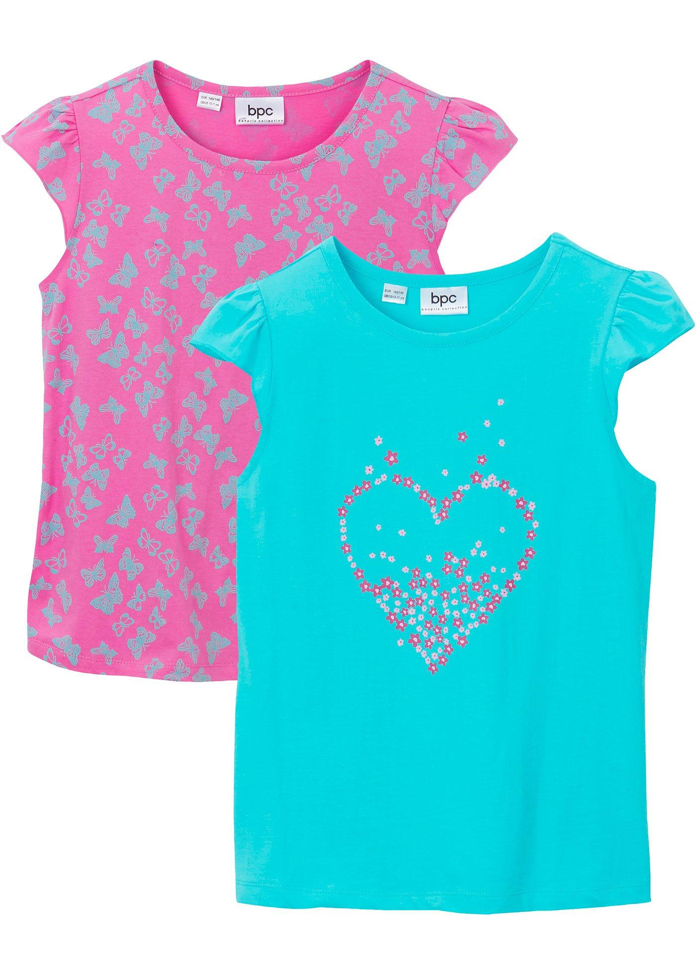 Lot de 2 T-shirts fille