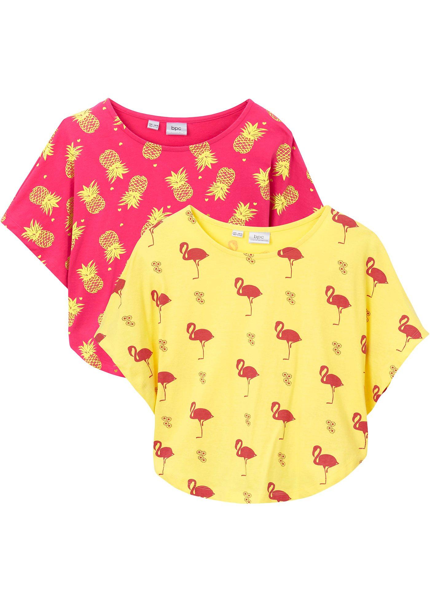 Lot de 2 T-shirts de plage fille