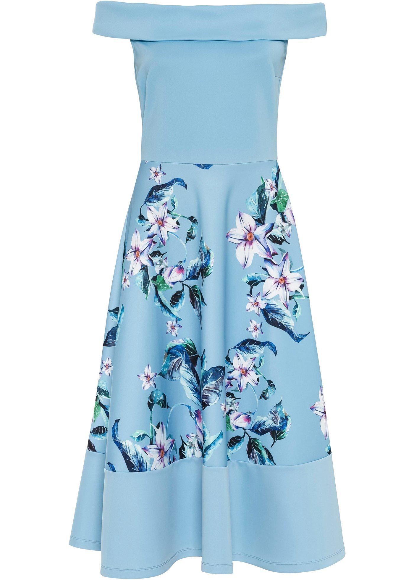 Robe Carmen à imprimé